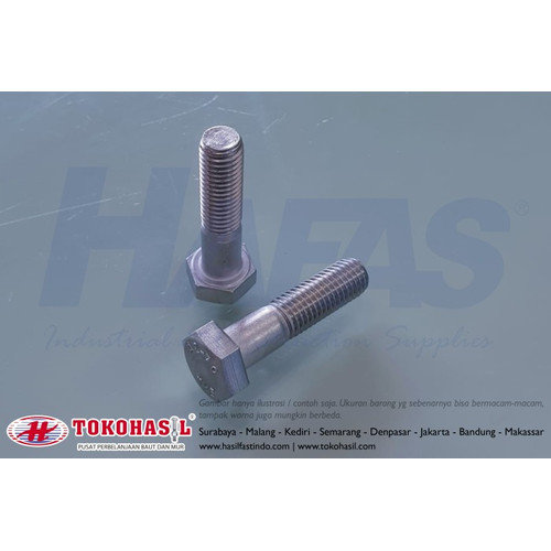 Baut Stainless Steel A2 M10 x 60 - P1.50, HALF drat (SUS304)