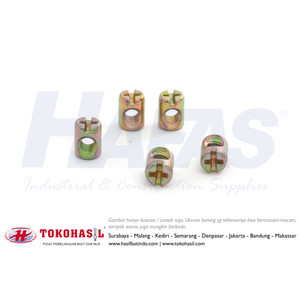 Mur | Insert Nut JRN M6 x 13 (kuning)