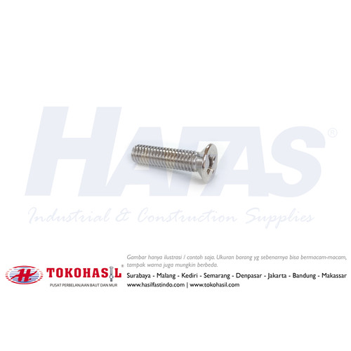 Machine Screw / Sekrup, Baut JF M3 x 12 (stainless steel)