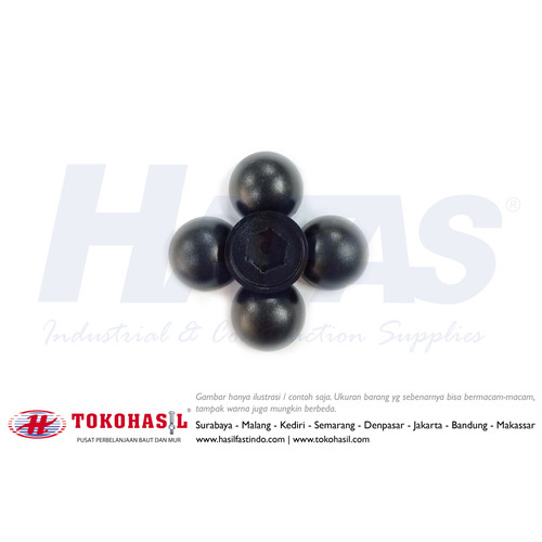 Plastic Cap Roofing Screw #17 x 8.5 x K8 (Hitam / Black)