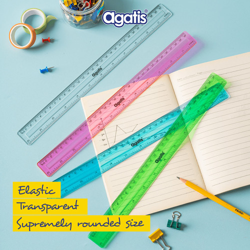 Agatis Eco Penggaris Plastik 30cm