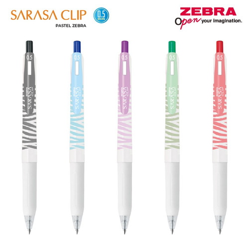 Pen/Pulpen/Bulpen Gel Zebra Sarasa Clip 0.5mm Pastel Zebra Series