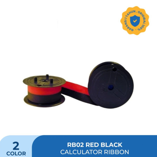 Pita Tinta Kalkulator Printing Casio RB-02 Red Black