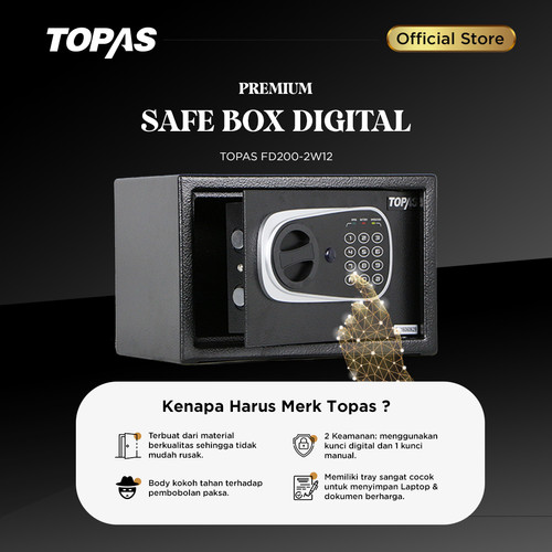 Safety Box Topas Kotak Penyimpanan Uang Topas FD200