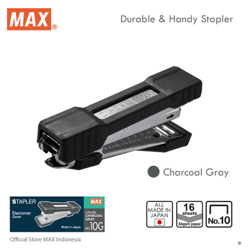 MAX Stapler HD-10G Charcoal Gray