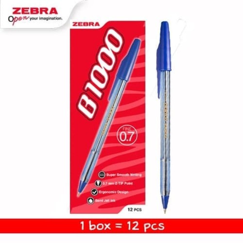 Zebra B-1000 Blue 0.7 1 lusin