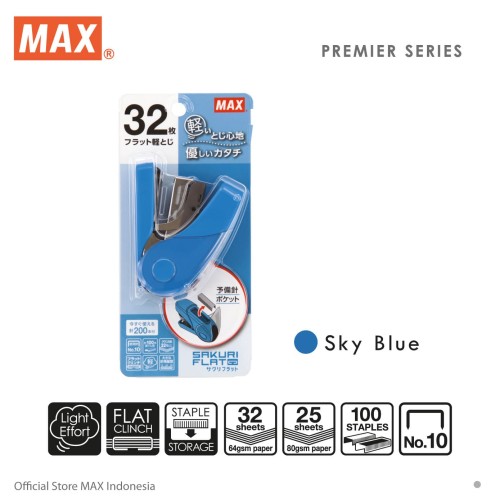 Max Stapler HD-10FL3K Sky Blue