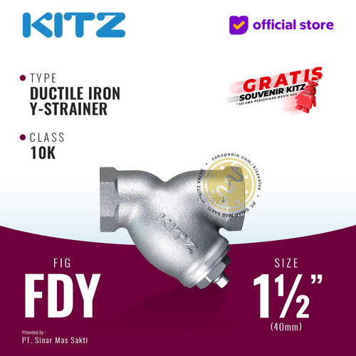 Y-Strainer Ductile Iron KITZ Fig. 10 FDY, 1 1/2" - 40mm , Drat / Screw