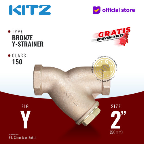 KITZ Bronze Y Strainer Fig. 150 Y, 2" - 50A - 50mm , Drat / Screw