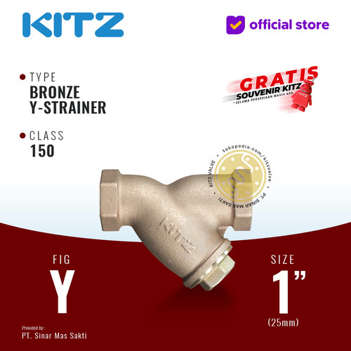 KITZ Bronze Y Strainer Fig. 150 Y, 1" - 25A - 25mm , Drat / Screw