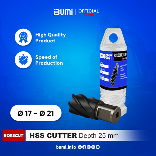 [EZM.4000089] Matabor Kobecut HSS O 17 s/d 21, max. tebal 25 mm.