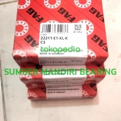 BEARING 22211 E1 XL K C3 FAG GERMANY