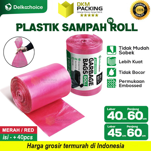 Kantong Plastik Sampah Roll Jumbo Tebal Trash Bag Premium Delkochoice