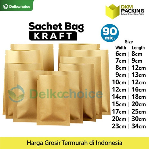 Sachet Bag Kemasan Bungkus Makanan FOODGRADE NON ZIP Delkochoice 9x13