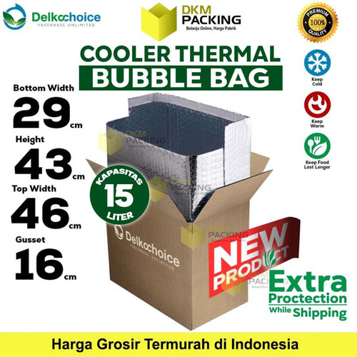 Cooler Alu Foil Bubble Bag Packaging Makanan Minuman Suhu Panas Dingin