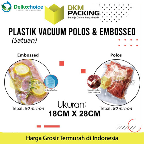 Vacuum Bag Makanan 18x28cm Plastik Vakum DELKOCHOICE PREMIUM TERMURAH