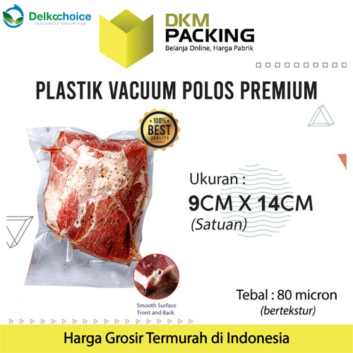 Vacuum Bag Makanan 9x14cm EMBOSS Plastik Vakum BINTIK DELKOCHOICE