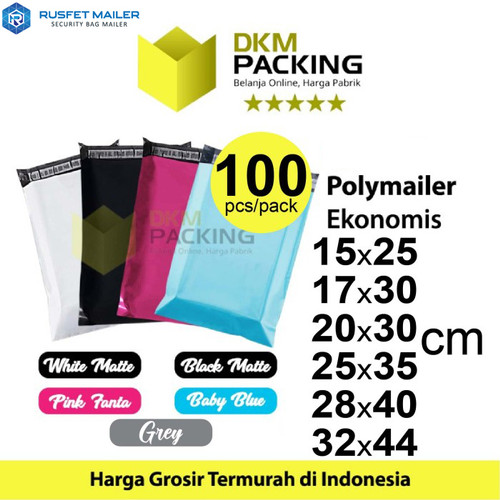 Polymailer PACK TERMURAH Amplop Plastik Packing Online Shop EKONOMIS