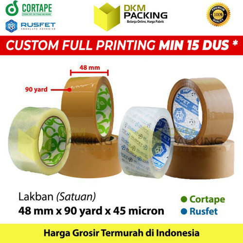 Lakban 48mm x 90yard Plakban Isolasi OPP Tape TERMURAH /SATUAN