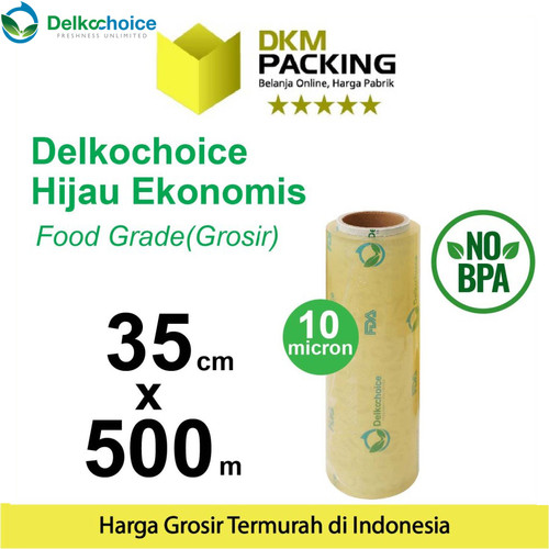 Plastik Cling Wrap 35cm x 500m FOOD GRADE HIJAU Food Wrapping /SATUAN