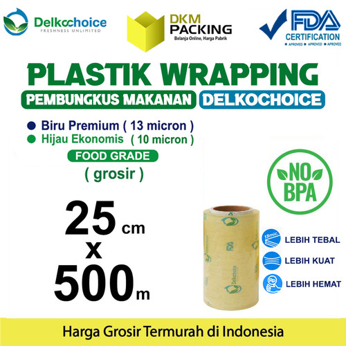 Plastik Cling Wrap 25cm x 500m FOOD GRADE Food Wrapping /SATUAN