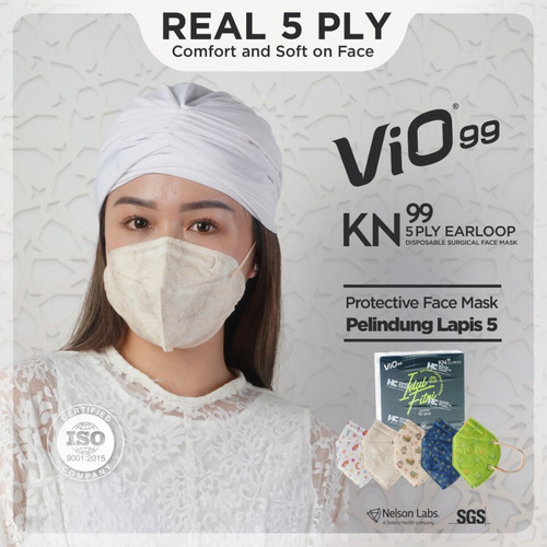 Vio KN99 Mask '10S 5Ply Earloop Idul Fitri masker Ramadhan edition mix