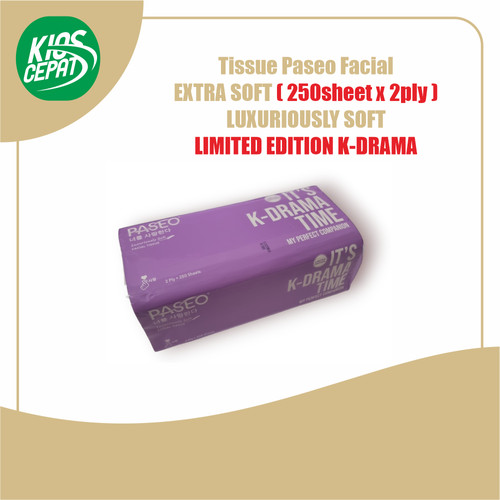 [SUPER MURAH] Tissue PASEO LUXURIOUSLY FACIAL K-DRAMA 2Ply x 250s