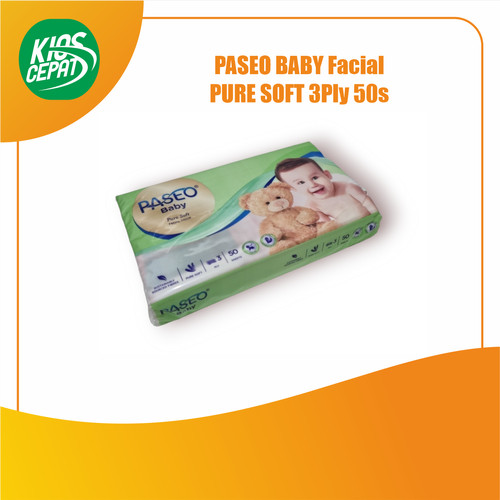 Tissue PASEO BABY Facial Pure Soft 3Ply 50s (SUPER LEMBUT)