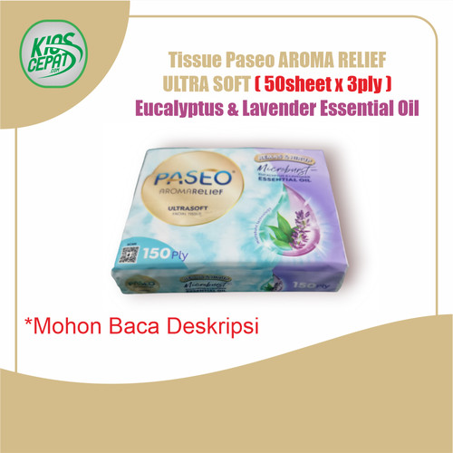 Tissue PASEO AROMA RELIEF ULTRA SOFT 150ply (50Sheet x 3Ply)