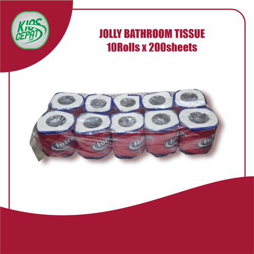 Tissue JOLLY TOILET BATHROOM 200s 1Pack isi 10Rolls