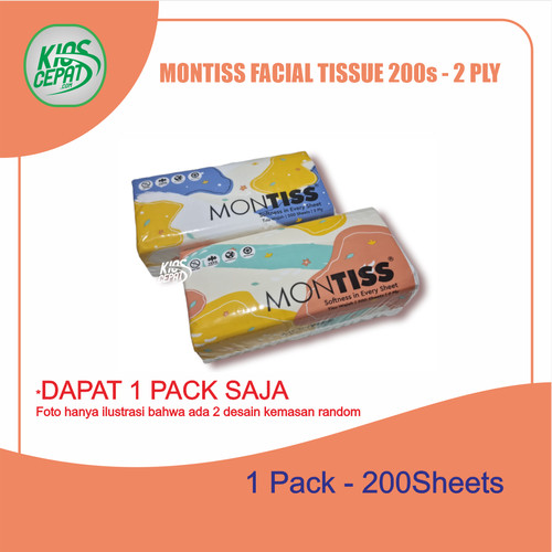 Tissue MONTISS Facial 200s - 2 PLY