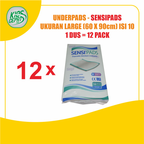 Sensi Pads (Underpad) Size L (60x90cm) 1 DUS = 12 PACK