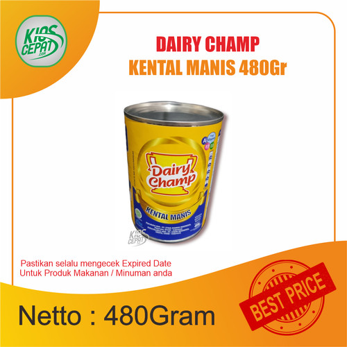 Susu Krimer Kental Manis DAIRY CHAMP Kemasan Kaleng