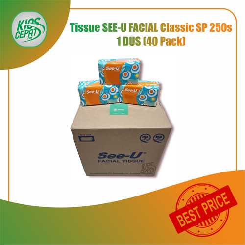 [GROSIR] Tissue SEE-U FACIAL Classic SP 250s 1 DUS ISI 40 PACK