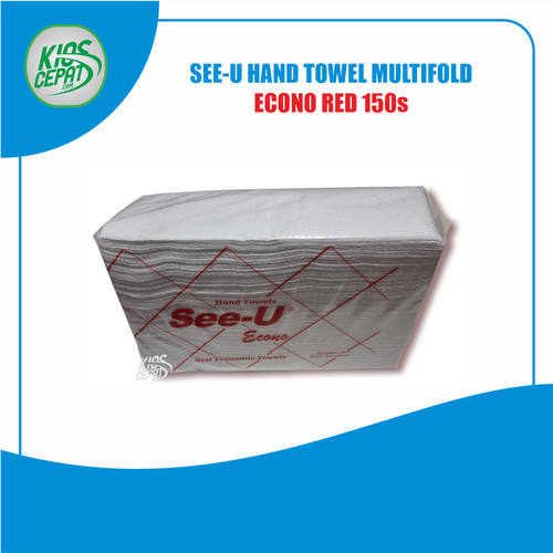 [SUPER MURAH] Tissue SEE-U HAND TOWEL Multifold ECONO RED 150s