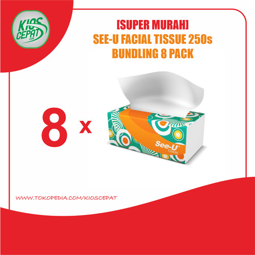 [SUPER MURAH] Tissue SEE-U FACIAL Classic SP 250s ISI 8 PACK