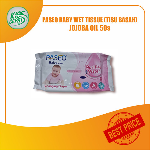 Tissue PASEO Baby Wet Tissue JOJOBA OIL 50s (TISU BASAH)