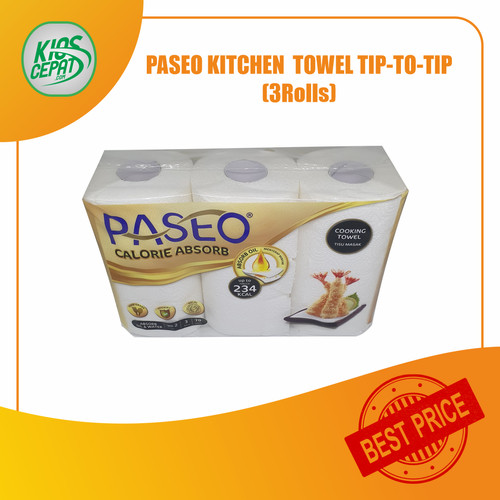 [GOJEK/GRAB] Tissue PASEO Kitchen Towel 3 in 1 (1Pack ISI 3Rolls)