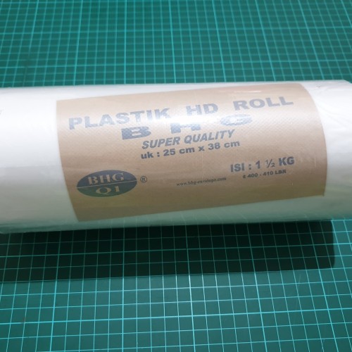 Plastik HD ROLL / Plastik Buah / Plastik Fotocopy Ukuran 25x38cm 1.5KG