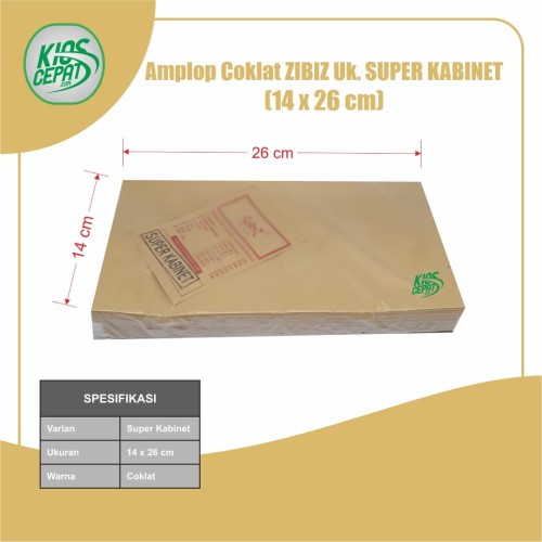 Amplop Coklat Ukuran Super Kabinet (1Pack Isi 100pcs)