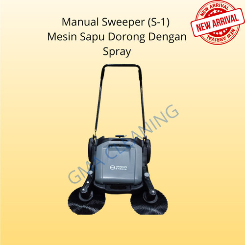 Manual Sweeper - S1 / Mesin Sapu Dorong dengan Spray