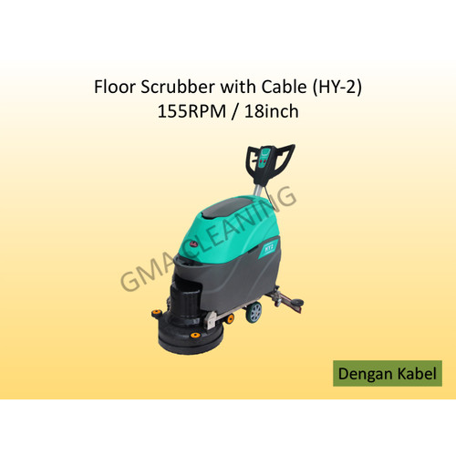 Floor Scrubber with Cable (HY-2) / Mesin Sikat Ruang Besar 18inch