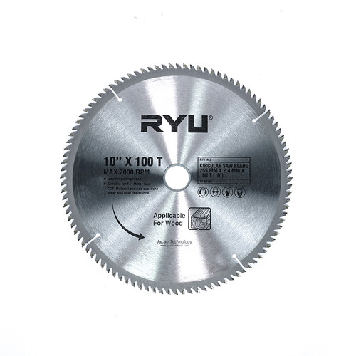 RYU (AC) CIRCULAR SAW BLADE 255 MM X 2.4 MM X 100 T (10")