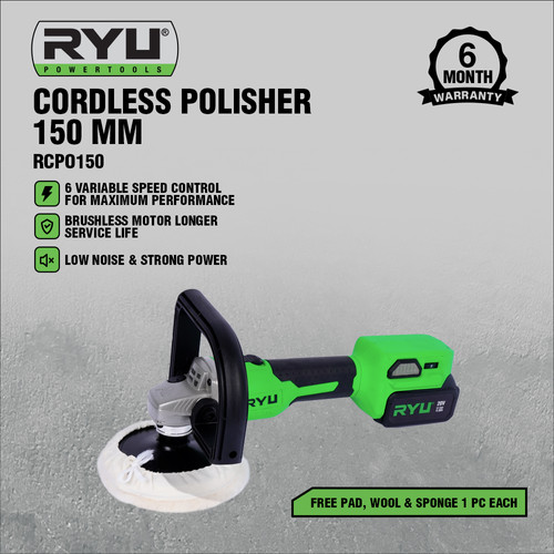 RYU (UN) CORDLESS POLISHER 150 MM / CORDLESS POLISHER 150 MM / CORDLES