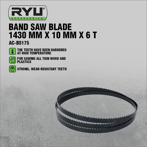 RYU BAND SAW BLADE 1430 MM X 10 MM X 6 T - MATA GERGAJI BANDSAW