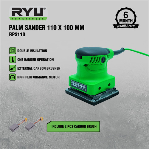 RYU PALM SANDER 110 X 100 MM RPS110 - MESIN AMPLAS LISTRIK