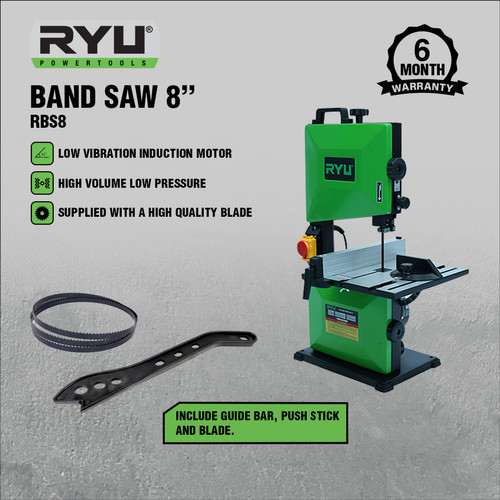 RYU BAND SAW 8 INCH RBS8 - MESIN GERGAJI KAYU DAN UKIR