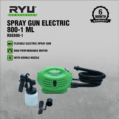 RYU SPRAY GUN ELECTRIC 800-1 ML - SEMPROTAN CAT ELEKTRIK - TOOLS