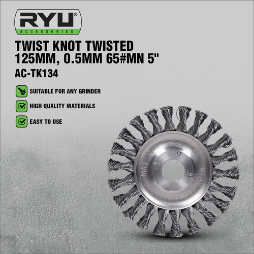 RYU TWIST KNOT TWISTED 125MM, 0.5MM 65#MN 5" - SIKAT PIRING