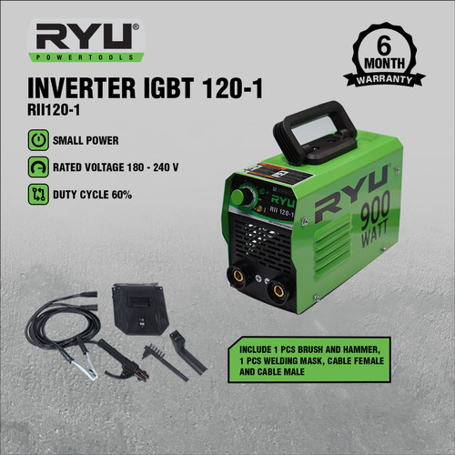 RYU INVERTER IGBT 120-1 - MESIN LAS LISTRIK - PERKAKAS